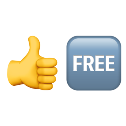 👍🆓 Emoji Domain iOS rendering